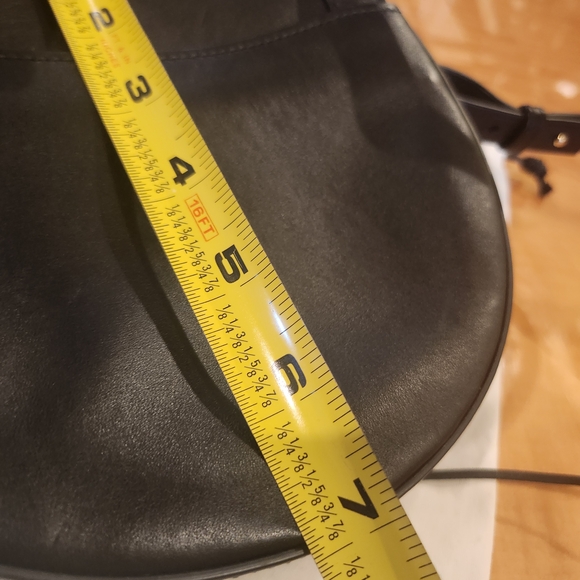 Balmain Black Leathet Crossbody Bag with Gold Accents And Bold Tassel - Picture 14 of 15